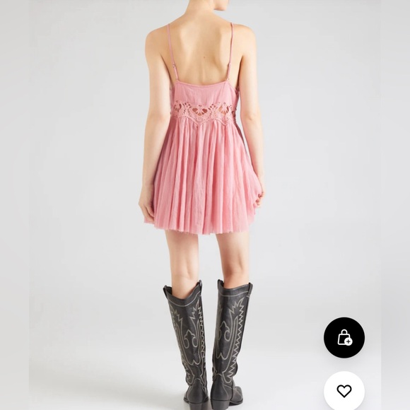 NWT Free People Dress 'ILEKTRA' in Pink Sz S Dusky Pink - Picture 4 of 8